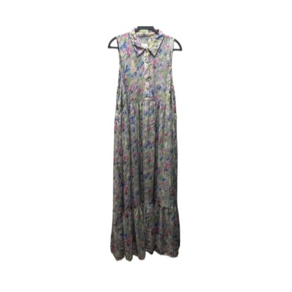 Misa Los Angeles Womens Hilma Floral Print Sleeveless Maxi Dress Size XL - Picture 4 of 10